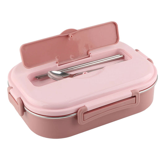 Food Storage Container Dinnerware Stainless Steel Lunch Box 4‑Grid Portable Bento Box Food Storage Container for Student Adult - PuriLite