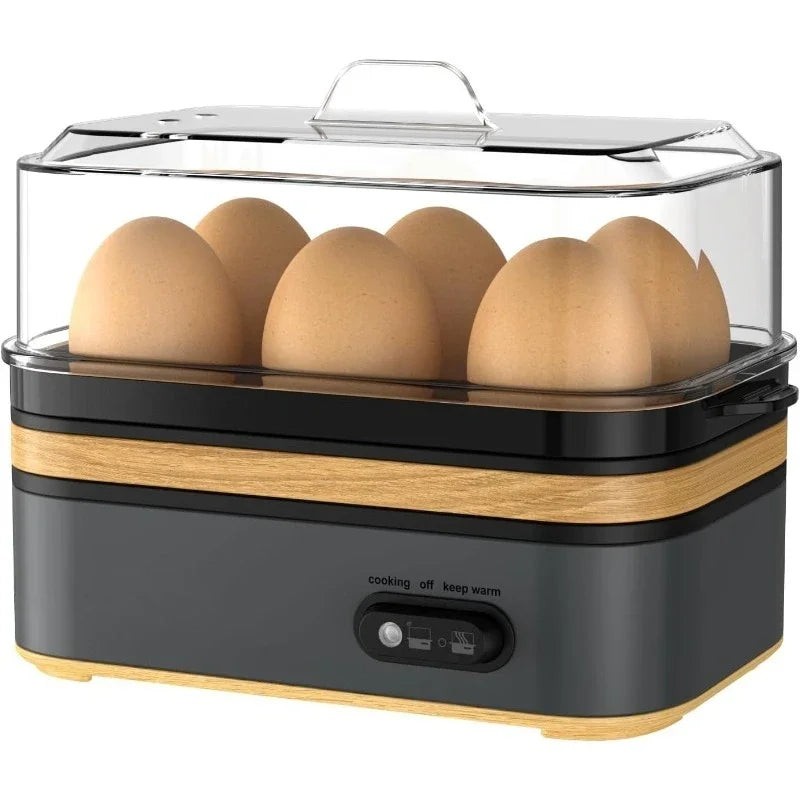 Rapid Egg Cooker Electric 6 Eggs Capacity, BPA Free, Fast Boil Poach Steam Hard/Soft Boiled Eggs Maker - PuriLite