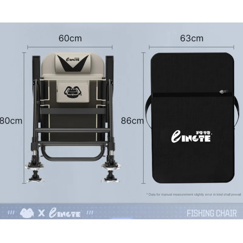 🎣 European Reclining Foldable Fishing Chair