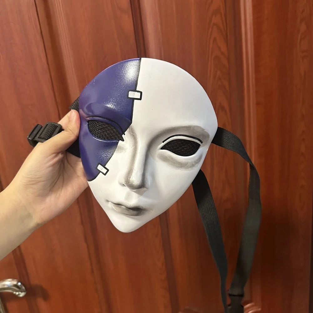Purilite Select Sally Face Cosplay Full-Face Mask – Unisex Terror Mask for Carnival, Halloween, and Roleplay Events