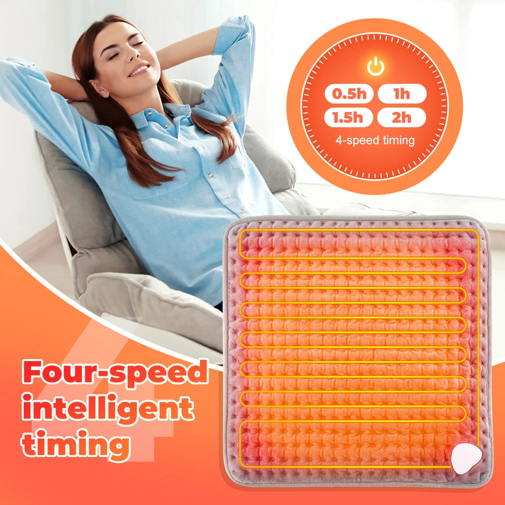 Electric Foot Warmer Heater Constant Temperature Heating Pad Soft Micro plush Washable Winter Warm Foot Home Bedroom Feet Warmer