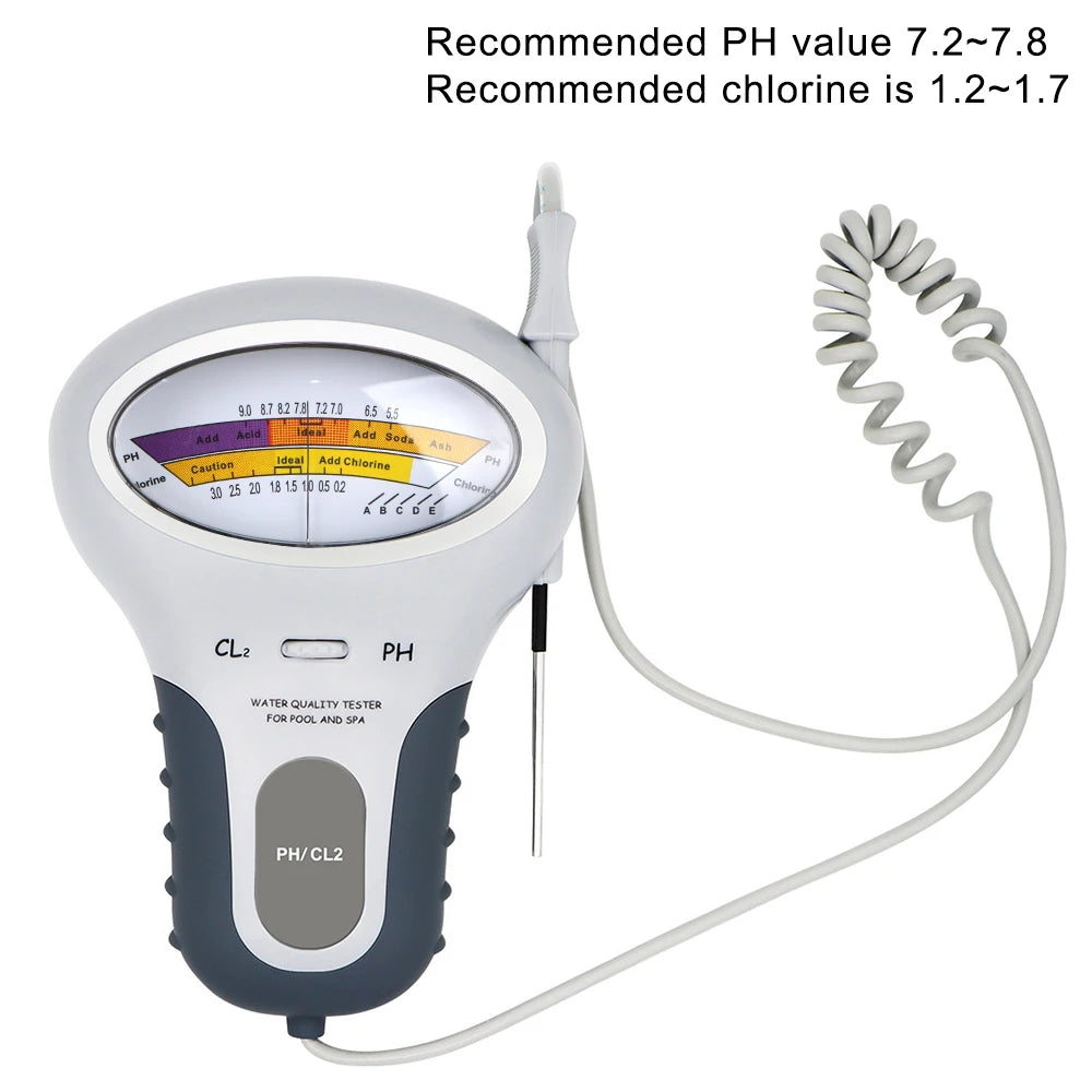 Purilite Select 2-in-1 Pool & Spa Water Quality Tester pH & Chlorine Meter (PC-102)