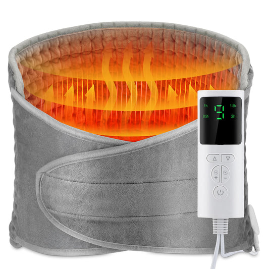 Portable Heating Support Belt Heated Waist Brace With Adjustable Temperature Warm Back Belt Abdomen Warmer Lumbar Support Pad