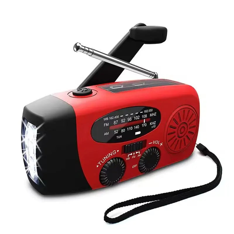 Purilite Select Portable Multifunctional Hand Crank Dynamo Solar Powered Weather Radio