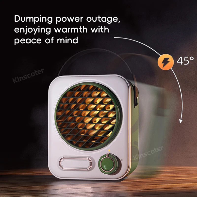 Electric Mini Fan Heater Warm Blower Portable Desktop Household Wall Home Heating Stove Radiator Warmer Machine For Winter
