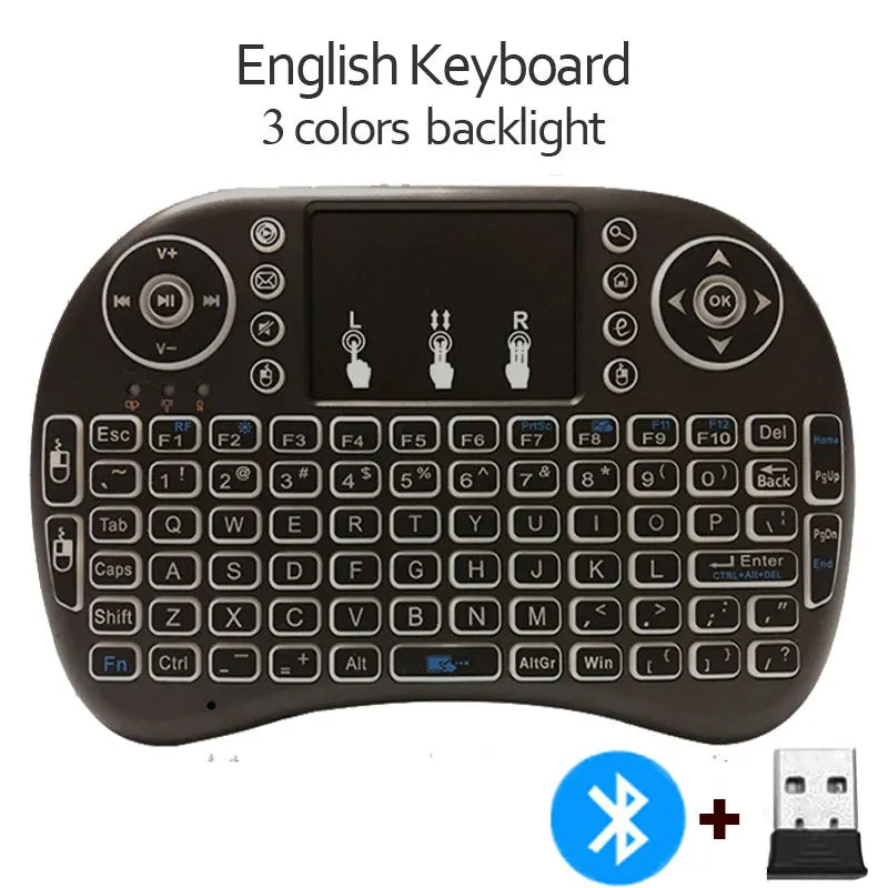 Purilite Select i8 Mini Wireless Keyboard with Backlight & Touchpad