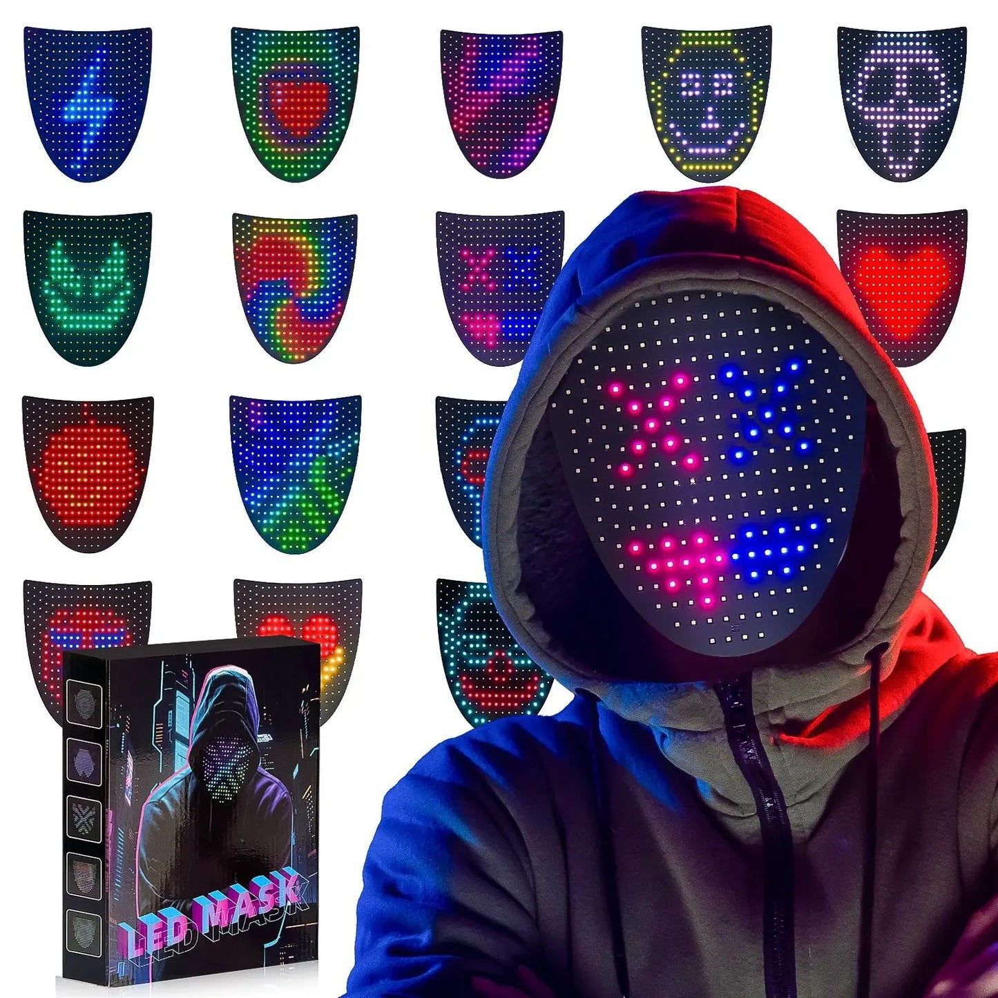 Purilite Select Color Changing LED Halloween Mask