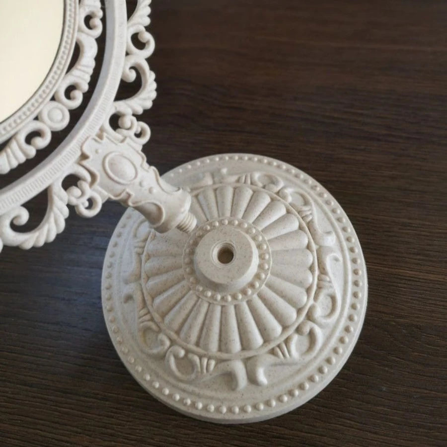 Purilite Select™ Vintage Oval Rotating Makeup Mirror