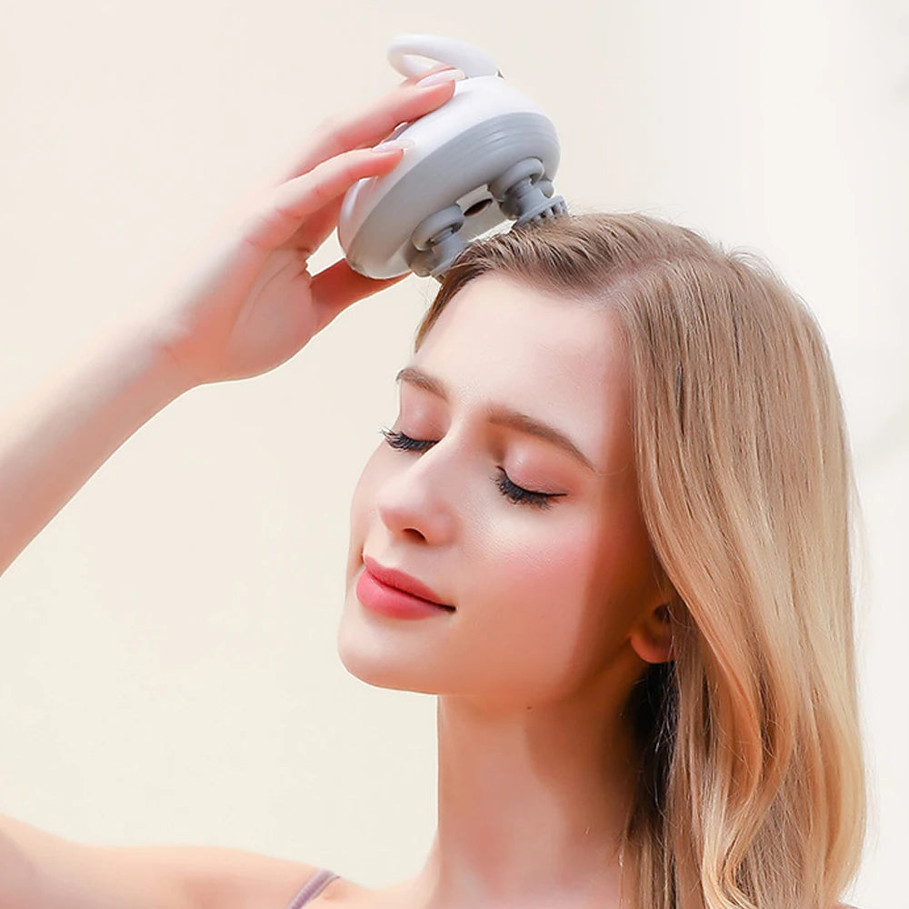 Electric Head Massage Instrument Stress Relief Relaxation to Soothe Muscle Pain Massager Enhance Circulation