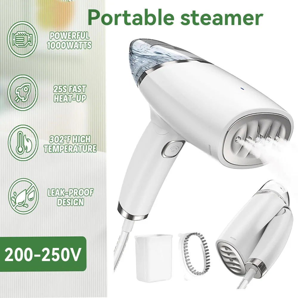 Purilite Select – 1000W Portable Folding Garment Steamer with 360° Anti-Spill Technology