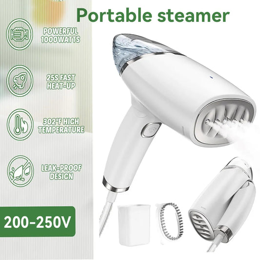 Purilite Select – 1000W Portable Folding Garment Steamer with 360° Anti-Spill Technology