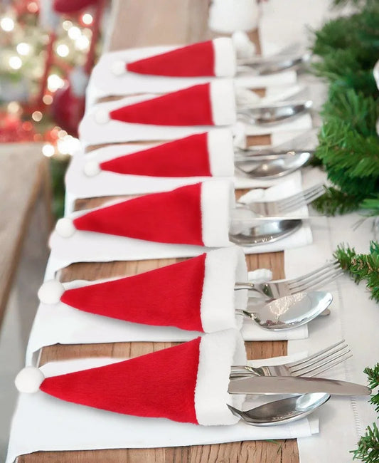 Purilite Select Merry Christmas Tableware Bag Holder – Festive Cutlery Organizer & Table Décor for 2025 Celebrations