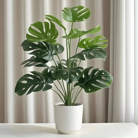 Purilite Select Artificial Monstera Tree 60–112CM Indoor Decorative Plant – Realistic Tropical Palm Leaves for Home, Office, and Garden Decor - PuriLite