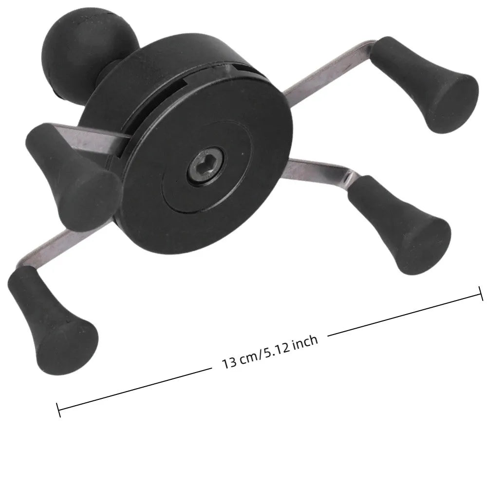 Purilite Select | Universal Mobile Phone Holder 4–6.5 Inch | Black Handlebar Mount | Modification Kit with Accessories