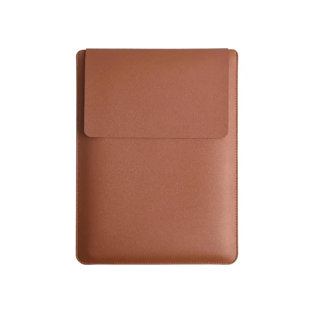 Purilite Select PU Leather Laptop Sleeve (No Zipper, Dual-Purpose)