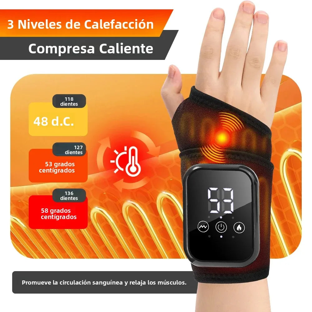 Purilite Select Electric Wrist Brace – Heated & Vibration Therapy with Adjustable Support for Pain Relief
