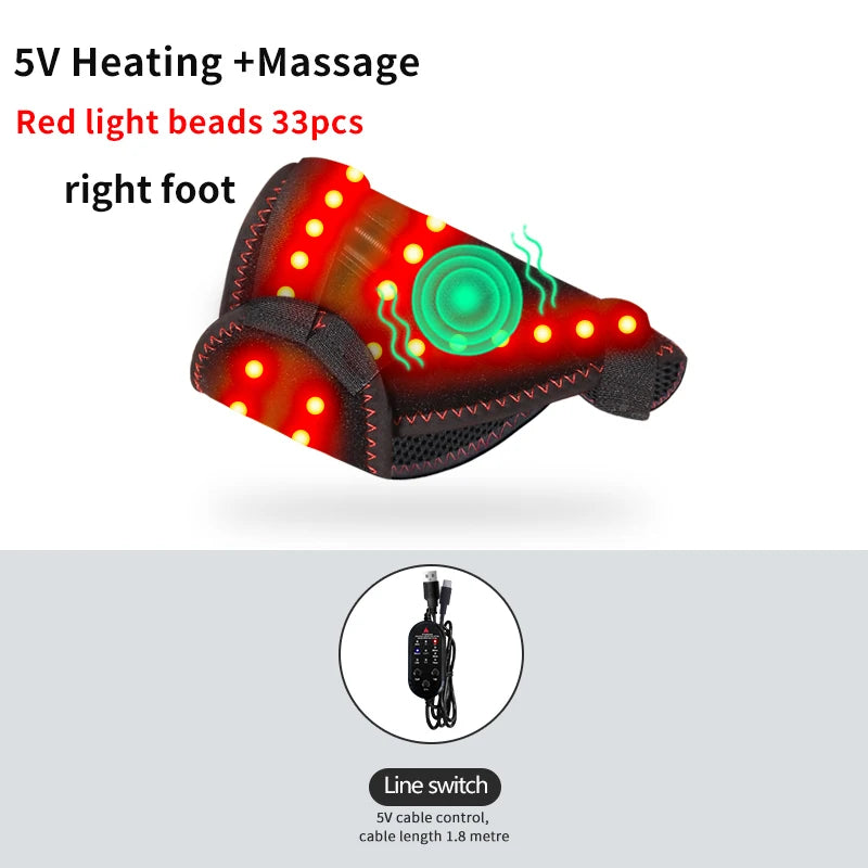 Purilite Select FlexHeat™ Electric Ankle Massager – 3-Level Heating & Vibration Therapy for Pain Relief and Joint Recovery