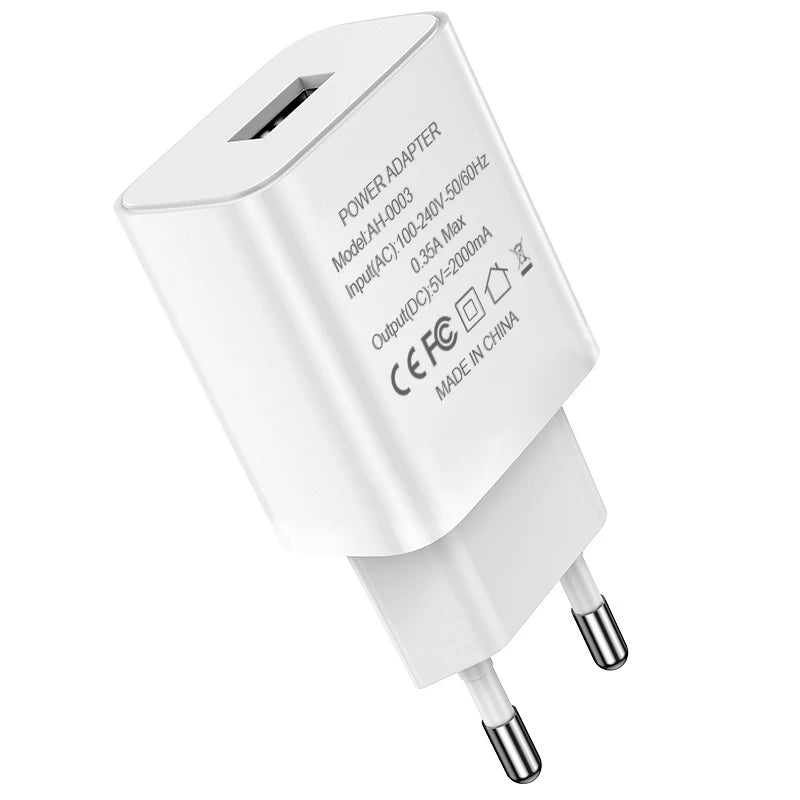 Purilite Select Fast Charger EU Plug with USB Cable