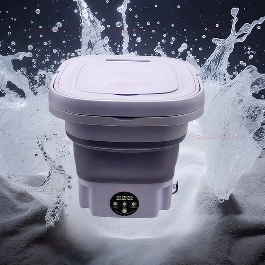 Purilite Select 8L Portable Foldable Mini Washing Machine with Spin Dryer