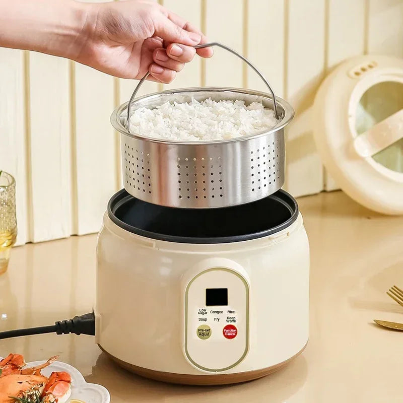 Purilite Select 1.8L Mini Electric Rice Cooker Non-Stick Multifunctional Cooking Pot with Timer for 1–2 People - PuriLite