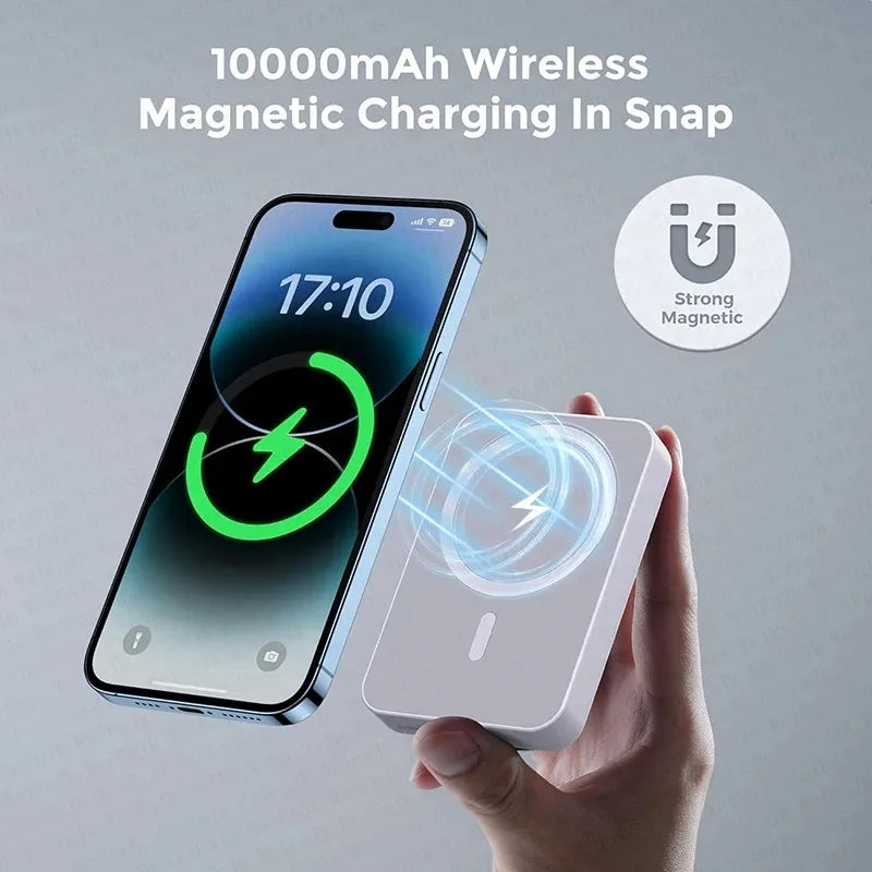 Purilite Select 20000mAh Magnetic Wireless PowerBank – PD 22.5W Fast Charger for iPhone, Samsung, Xiaomi & More