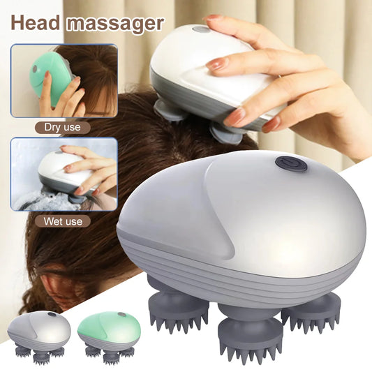 Electric Cat Massager Body Massager Health Care Relax Shoulder Neck Deep Tissue Head Scalp Massage Kneading Vibrating Device - PuriLite