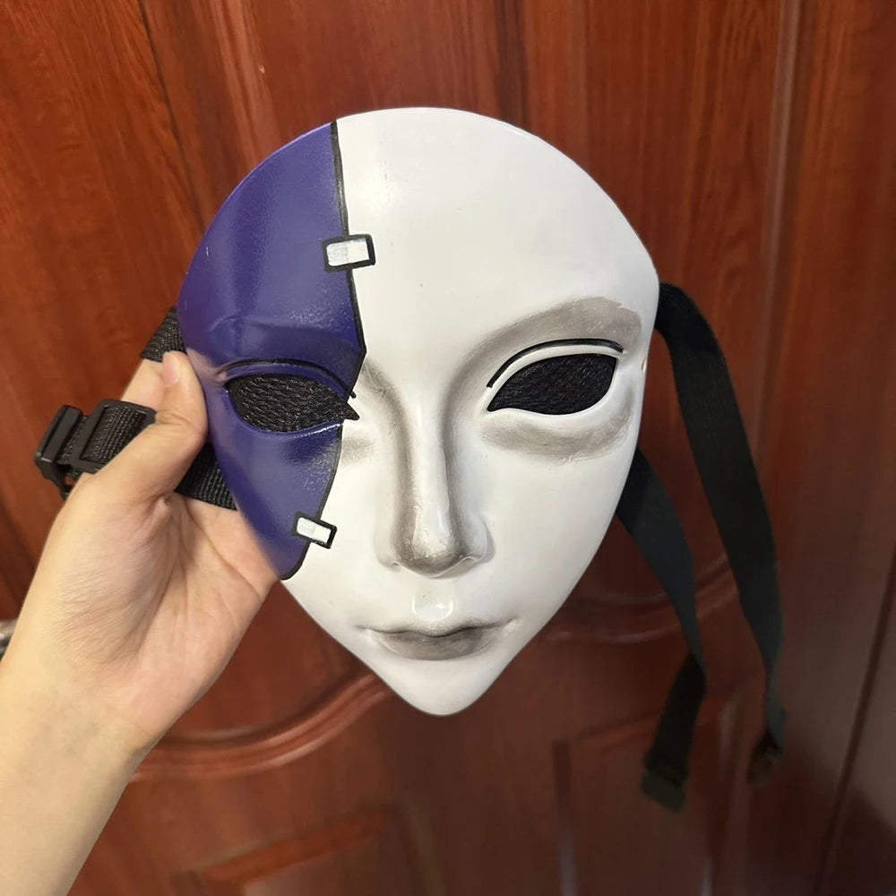 Purilite Select Sally Face Cosplay Full-Face Mask – Unisex Terror Mask for Carnival, Halloween, and Roleplay Events