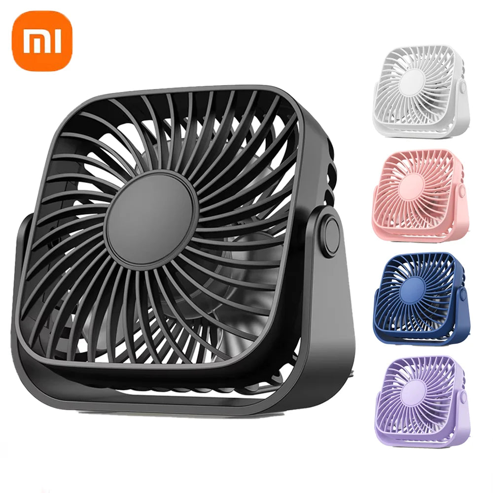 Purilite Select – USB Mini Desk Fan with 360° Rotation & 3-Speed Cooling