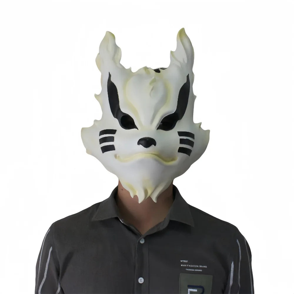 Character Dress up Resin Mask Halloween Fox Mask Party Cosplay Mask