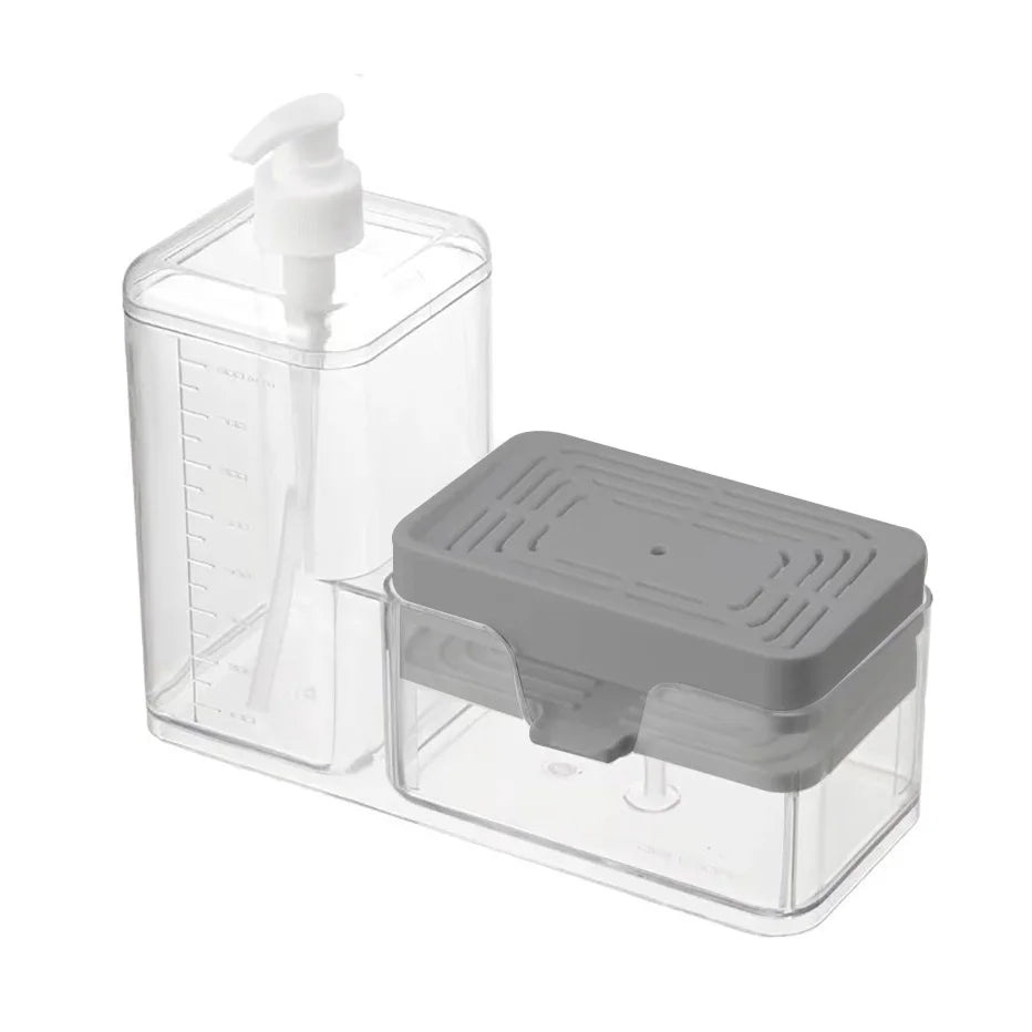 Purilite Select – 2-in-1 Hand Press Soap Dispenser with Sponge Holder