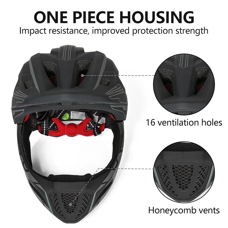 🛡️ Kids Full-Face Detachable Safety Helmet with Rear Light