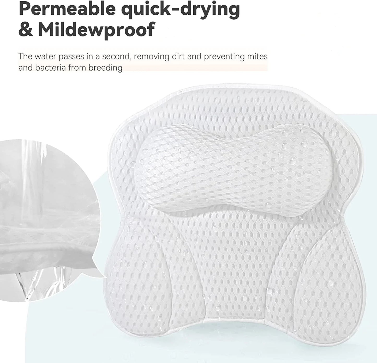 Purilite Select Bathtub Pillow for Tub