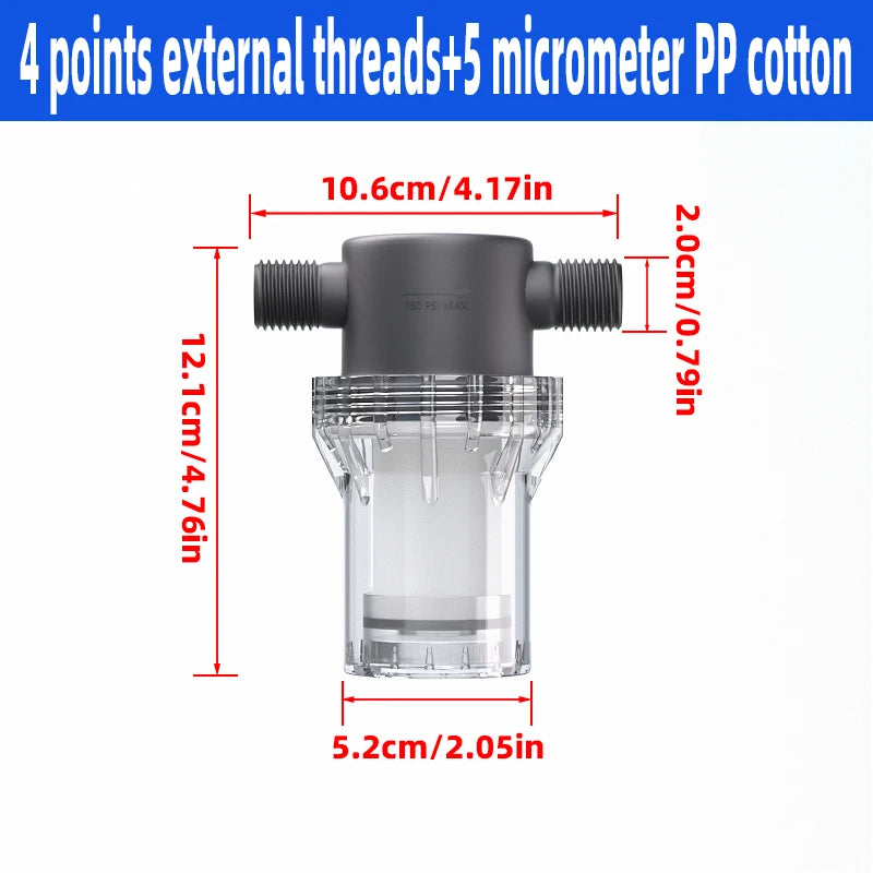 Purilite Select™ Universal PP Cotton Shower Filter – Cleaner Water for Better Skin & Hair