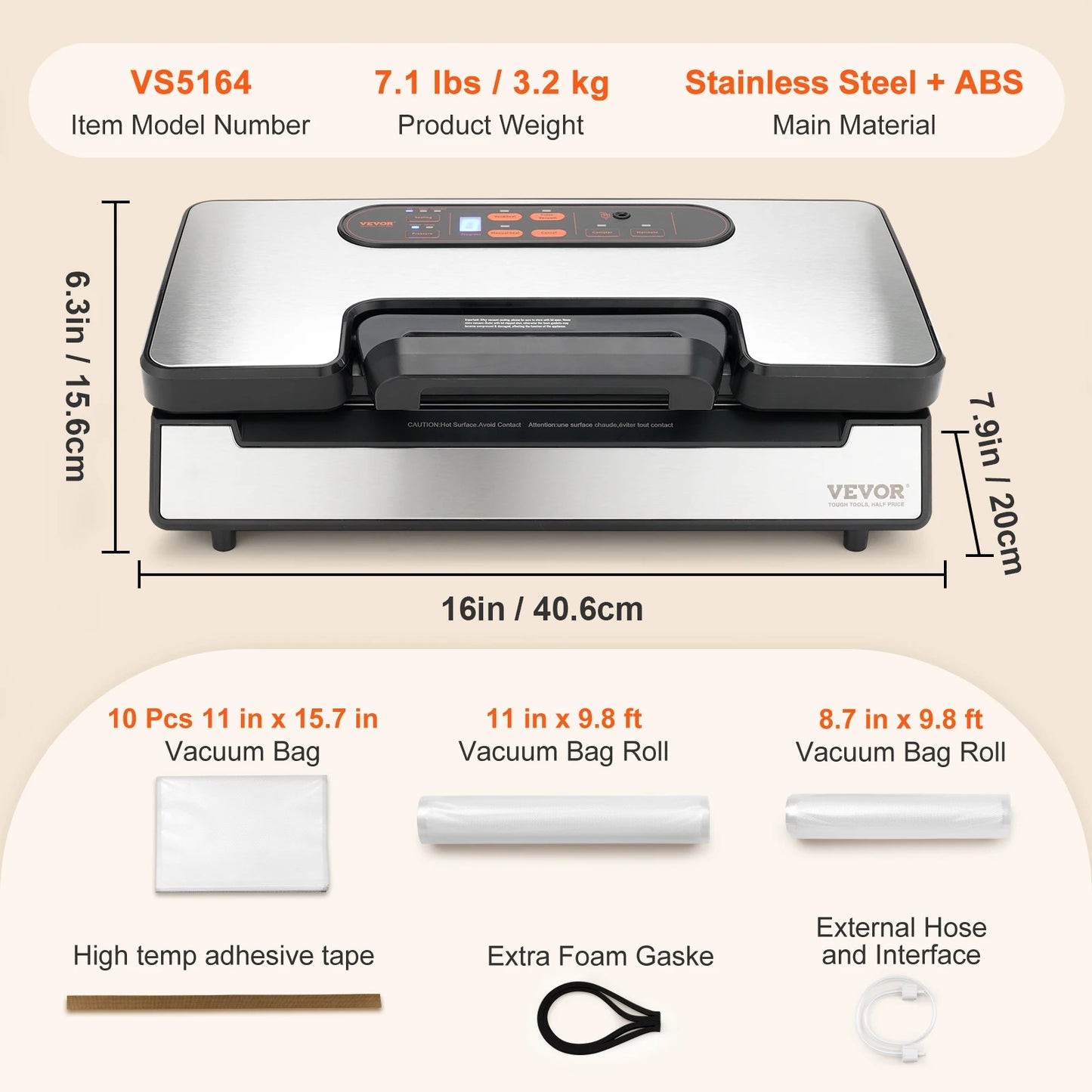 Purilite Select – 90Kpa Vacuum Sealer Food Packaging Machine