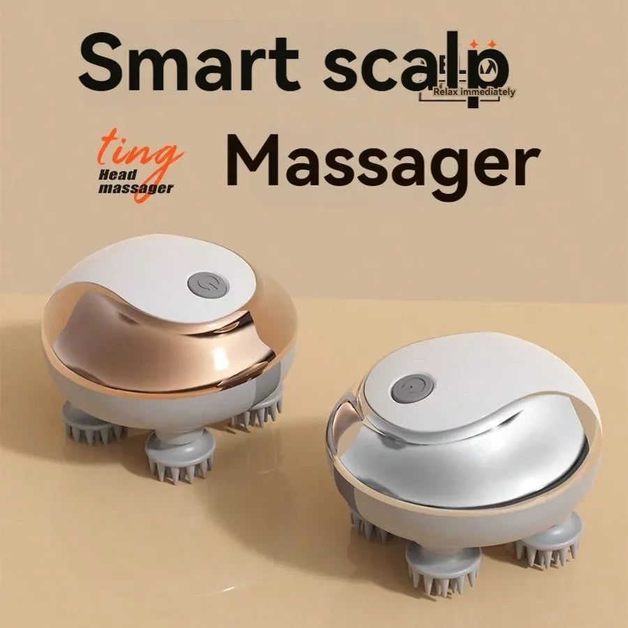 Head Massager,Head Massage Tool, Soothing Headache, Fully Automatic Head Therapy Electric Scalp Massager