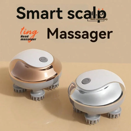 Head Massager,Head Massage Tool, Soothing Headache, Fully Automatic Head Therapy Electric Scalp Massager - PuriLite