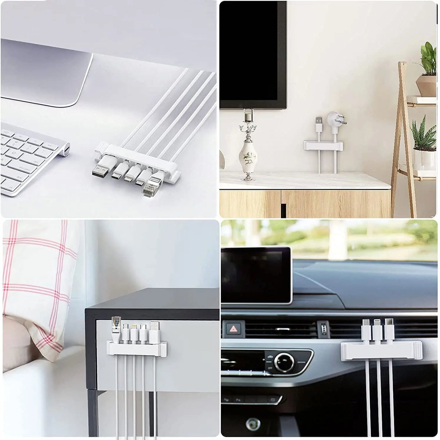Purilite Select – 10-Hole Adhesive Cable Organizer