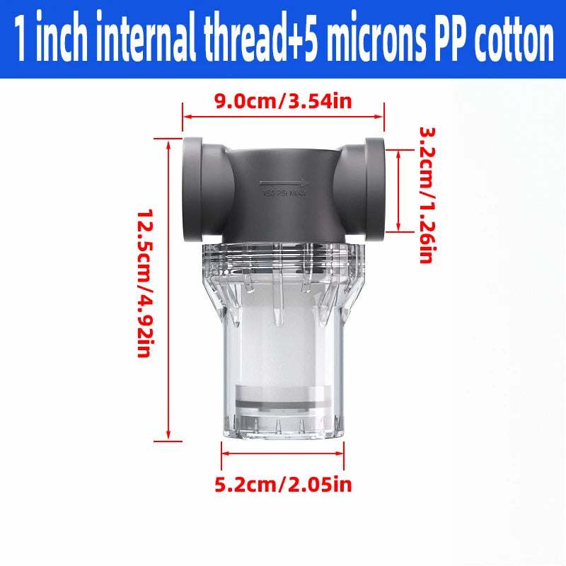Purilite Select™ Universal PP Cotton Shower Filter – Cleaner Water for Better Skin & Hair