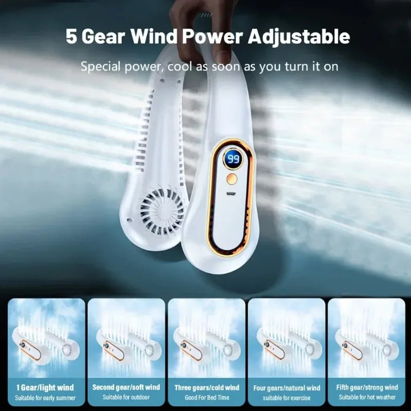 Purilite Select 5-Speed Rechargeable Fan