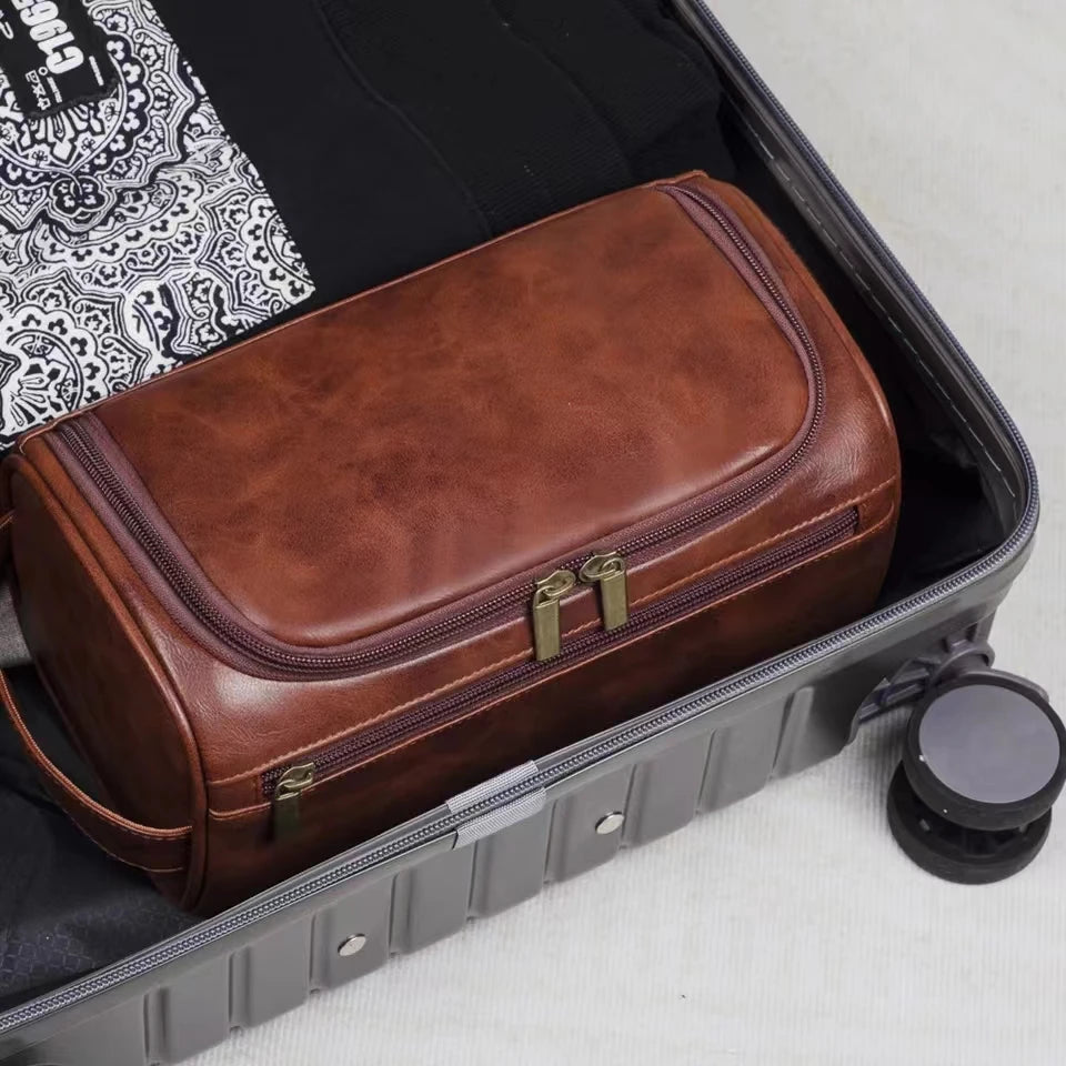 Purilite Select Leather Toiletry Bag