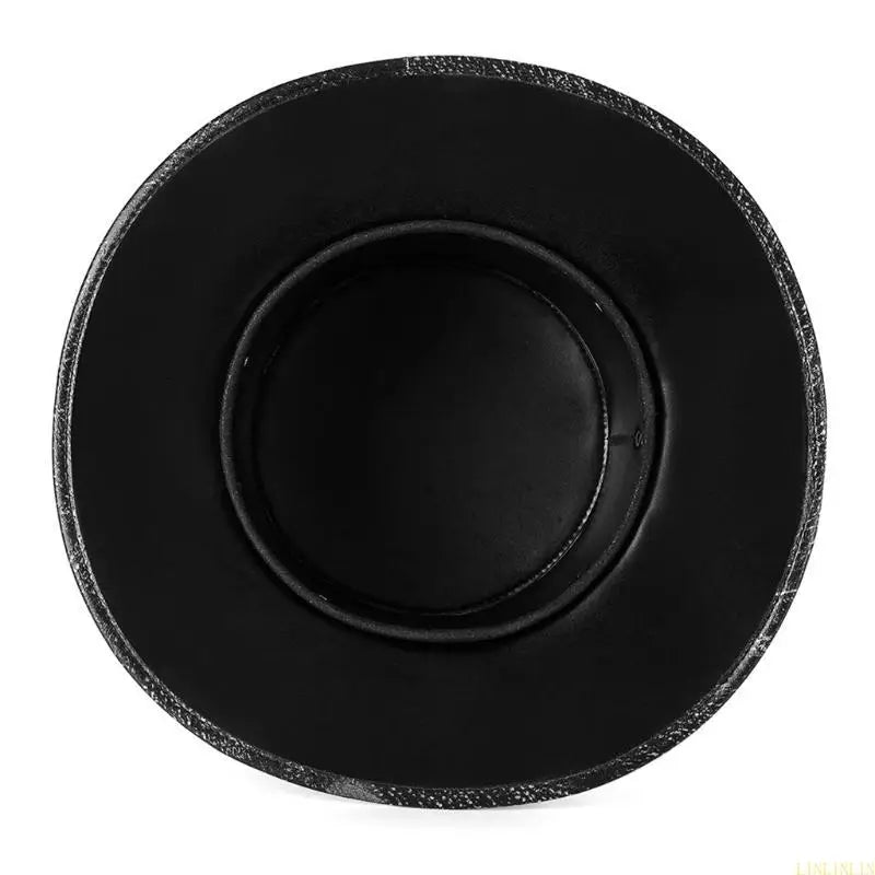 Purilite Select Steampunk Plague Doctor Hat Black PU Leather