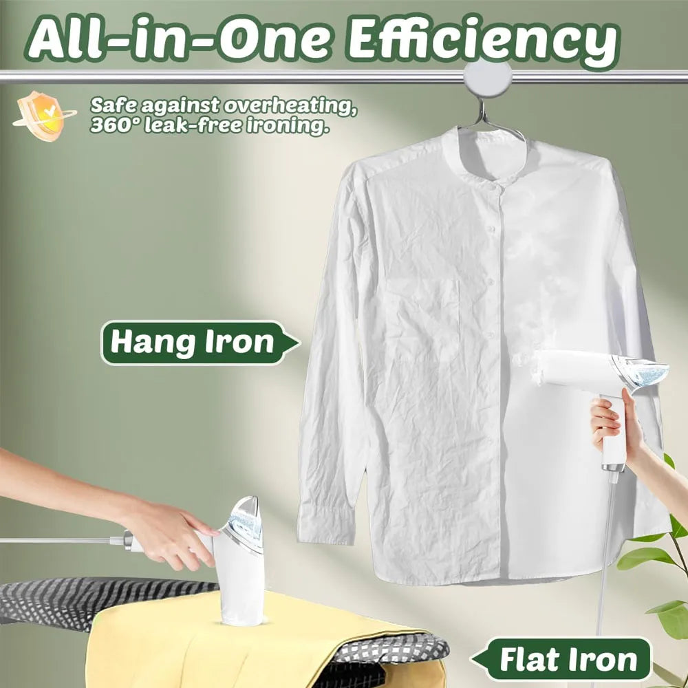 Purilite Select – 1000W Portable Folding Garment Steamer with 360° Anti-Spill Technology