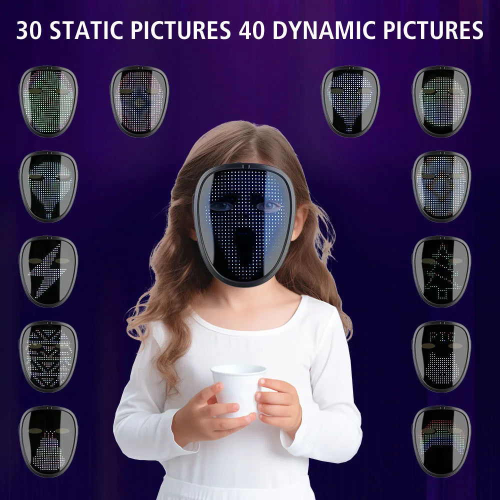 Purilite Select LED Bluetooth Gesture Light-Up Visor Mask