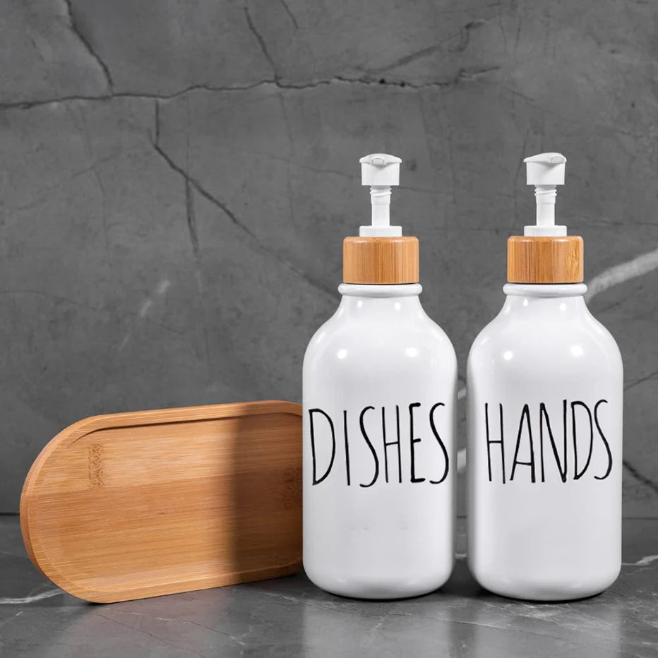 Purilite Select – 500ml Amber Plastic Soap Dispenser with Pump