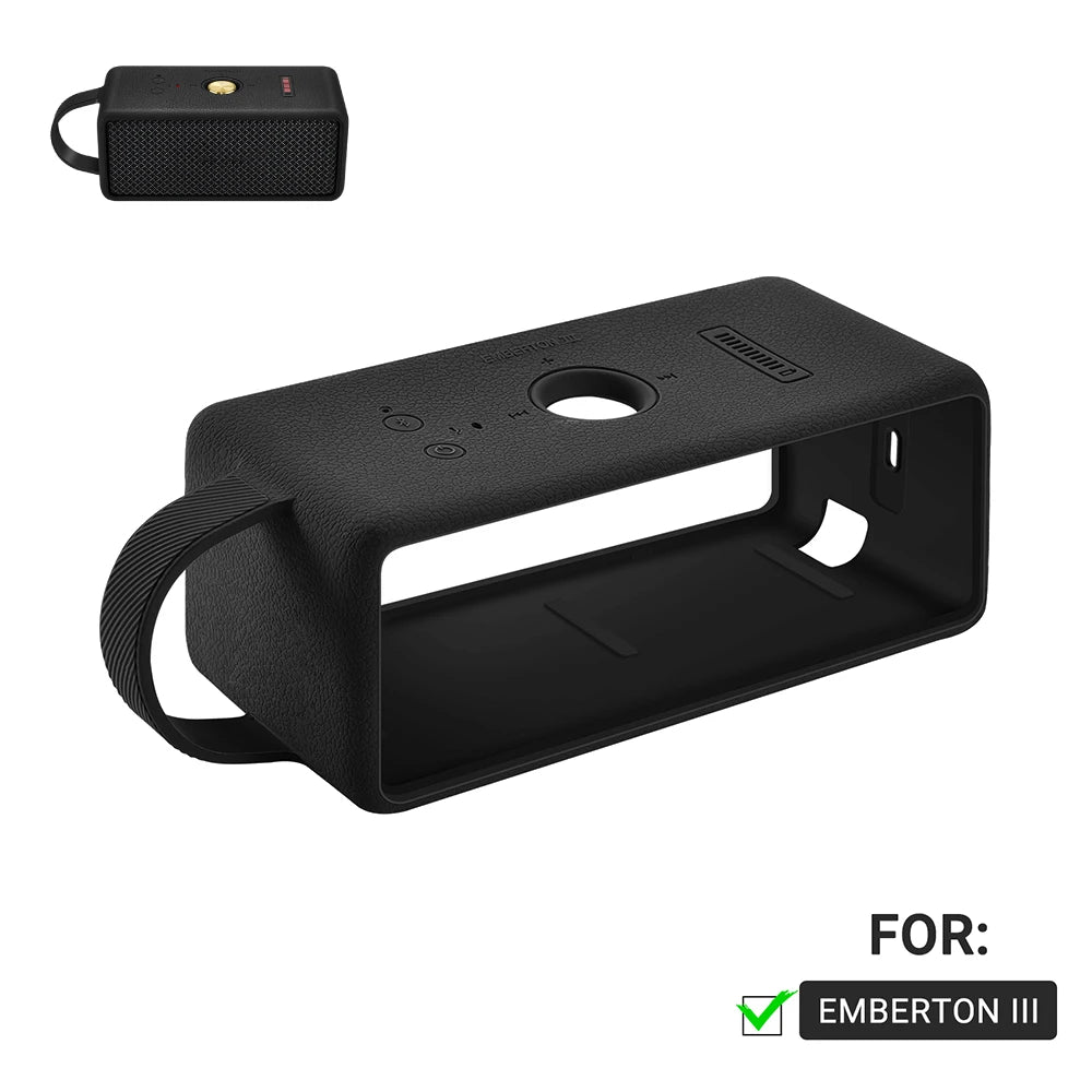 Purilite Select – Silicone Protective Case with Handle for Marshall EMBERTON III Bluetooth Speaker