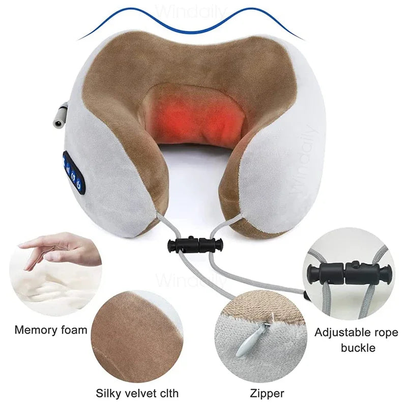 Purilite Select – U-Shaped Neck Massage Pillow