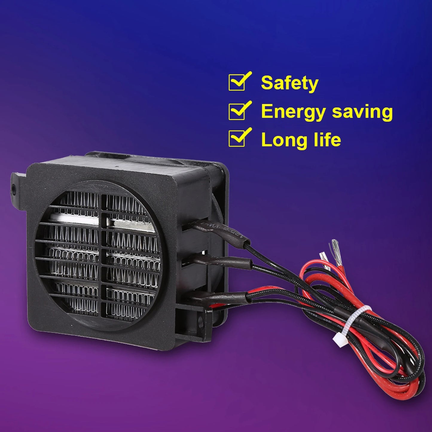 Purilite Select 100W 12V PTC Energy-Saving Air Heater Constant Temperature Heating Element for Cars, DIY Appliances & More