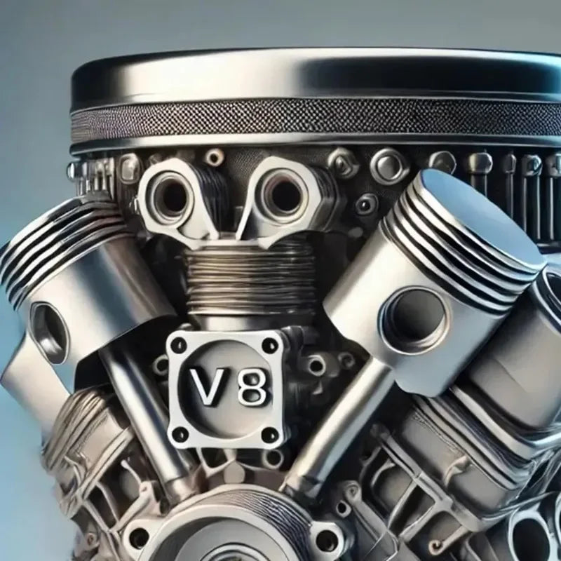 Purilite Select – Handmade V8 Engine-Themed Mug (Resin, Large Capacity, 301–400ml)