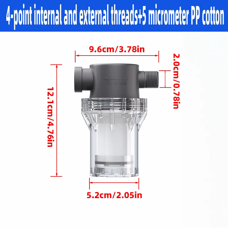 Purilite Select™ Universal PP Cotton Shower Filter – Cleaner Water for Better Skin & Hair