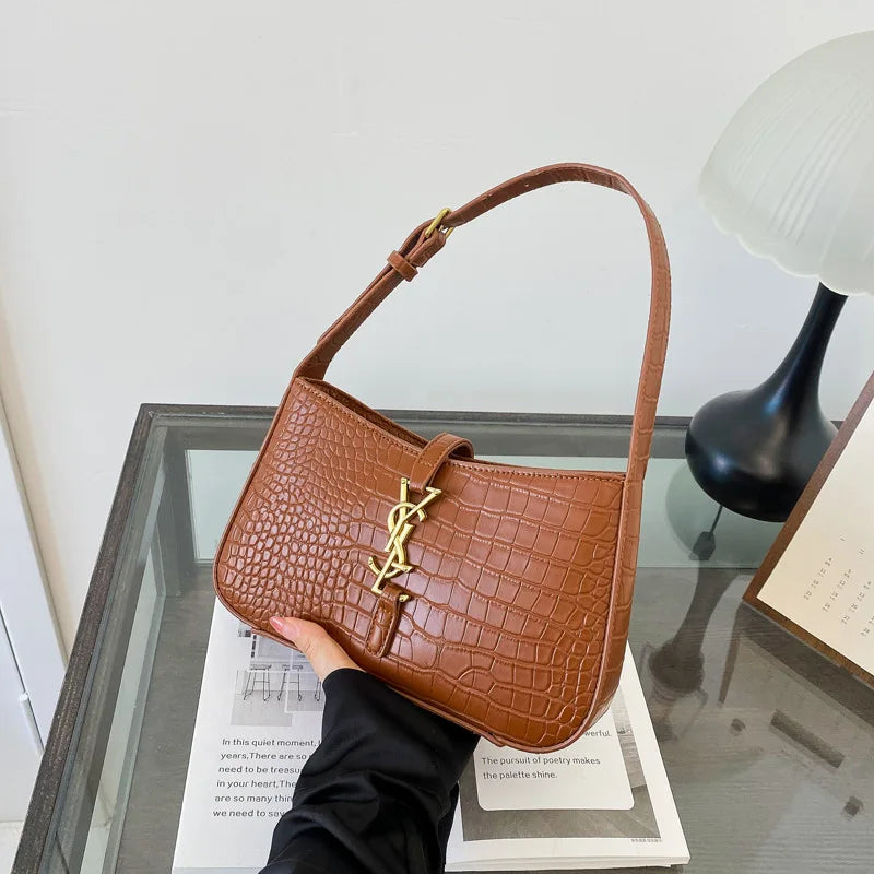 Purilite Select Fashion Stone Pattern PU Handbag